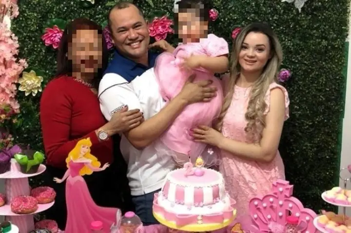 Marcelo Clayton Alves de Sousa y su familia