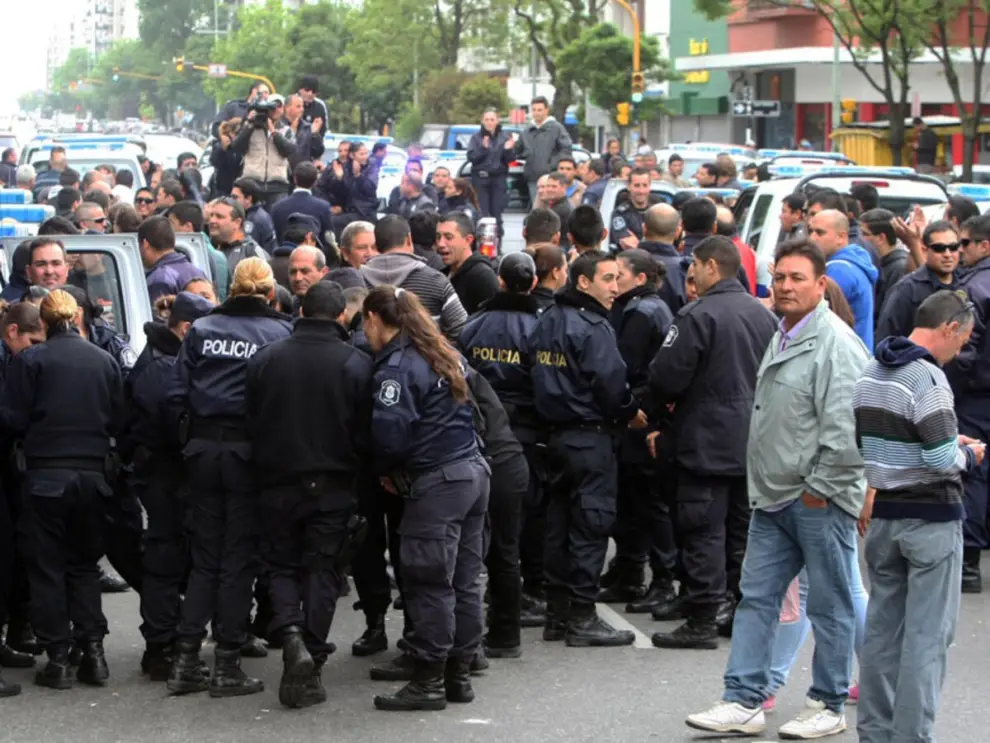 Protesta policial Santa Fe
