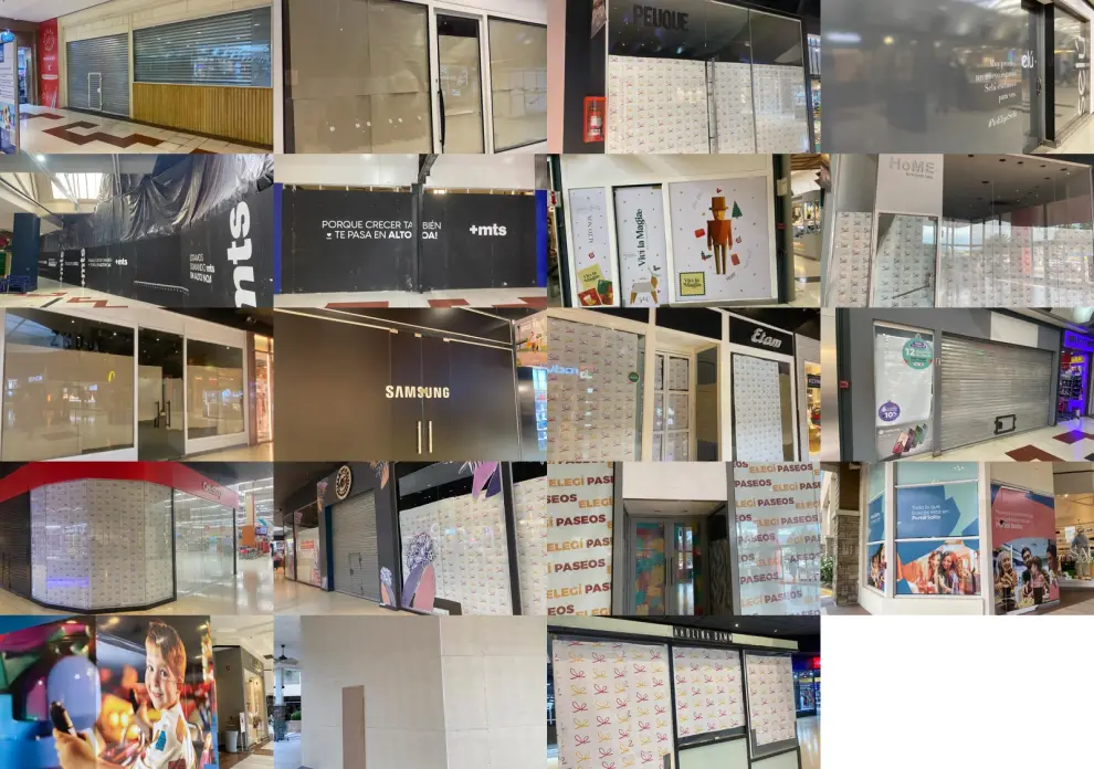 Persianas bajas: son 19 puestos comerciales que están fuera de funcionamiento en los shoppings. Se suman 2 más en días