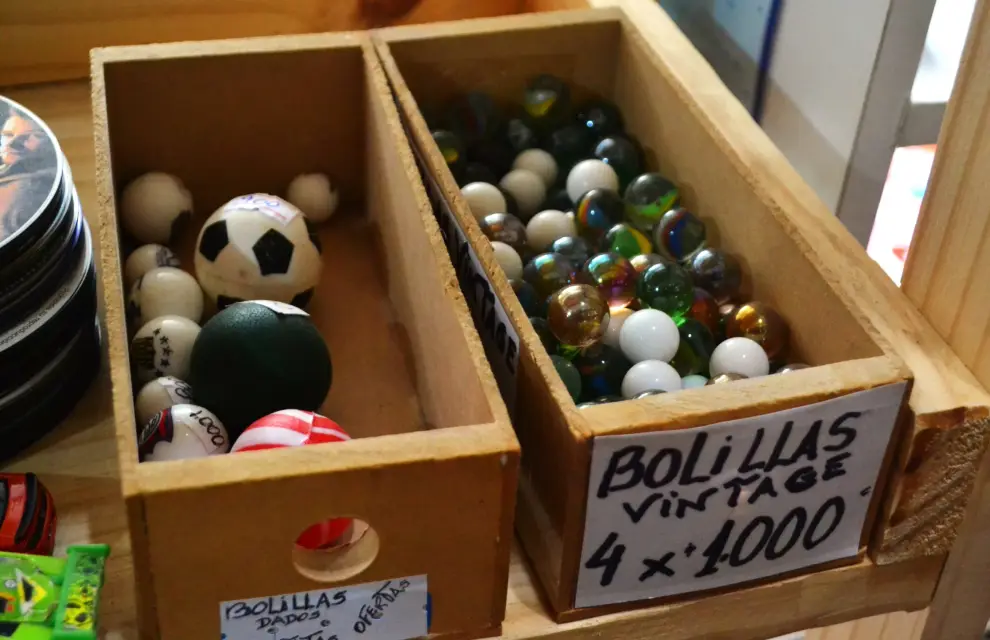 Las bolillas con las que se solía jugar al gallo, triangulito, entre otras modalidades.