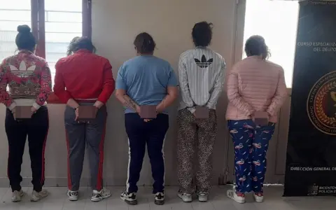 Cinco mecheras fueron detenidas en Salta.