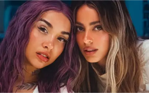 Tini y María Becerra con Bad Banny.