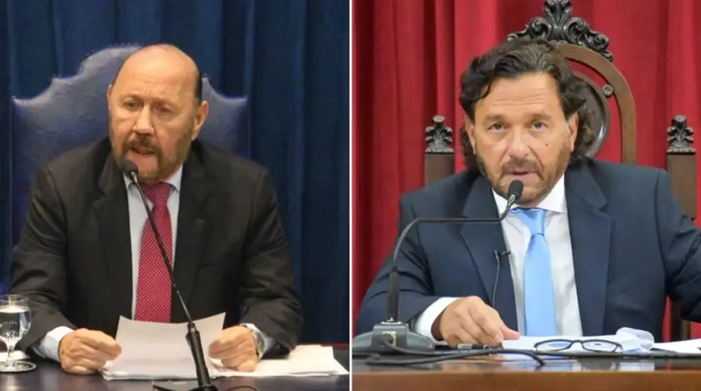 Gildo Insfrán y Gustavo Sáenz.