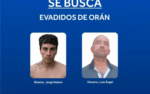 Los dos hombres que siguen siendo buscados en Orán.