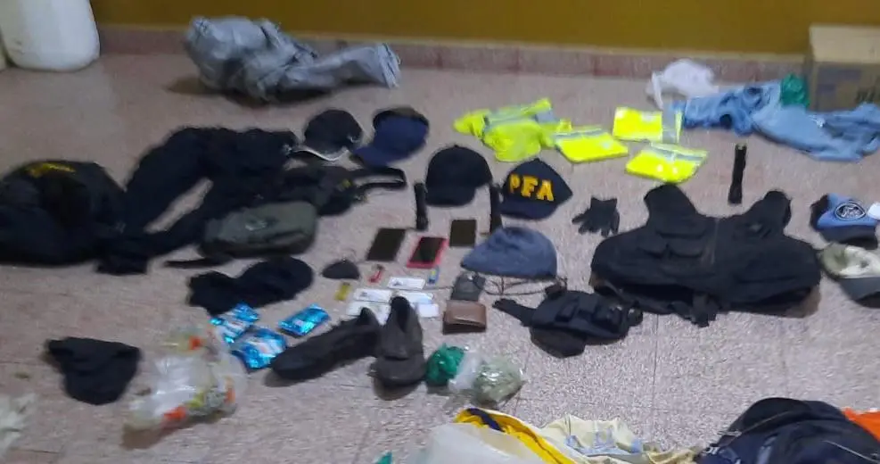 Elementos secuestrados por la Policía en Metán.