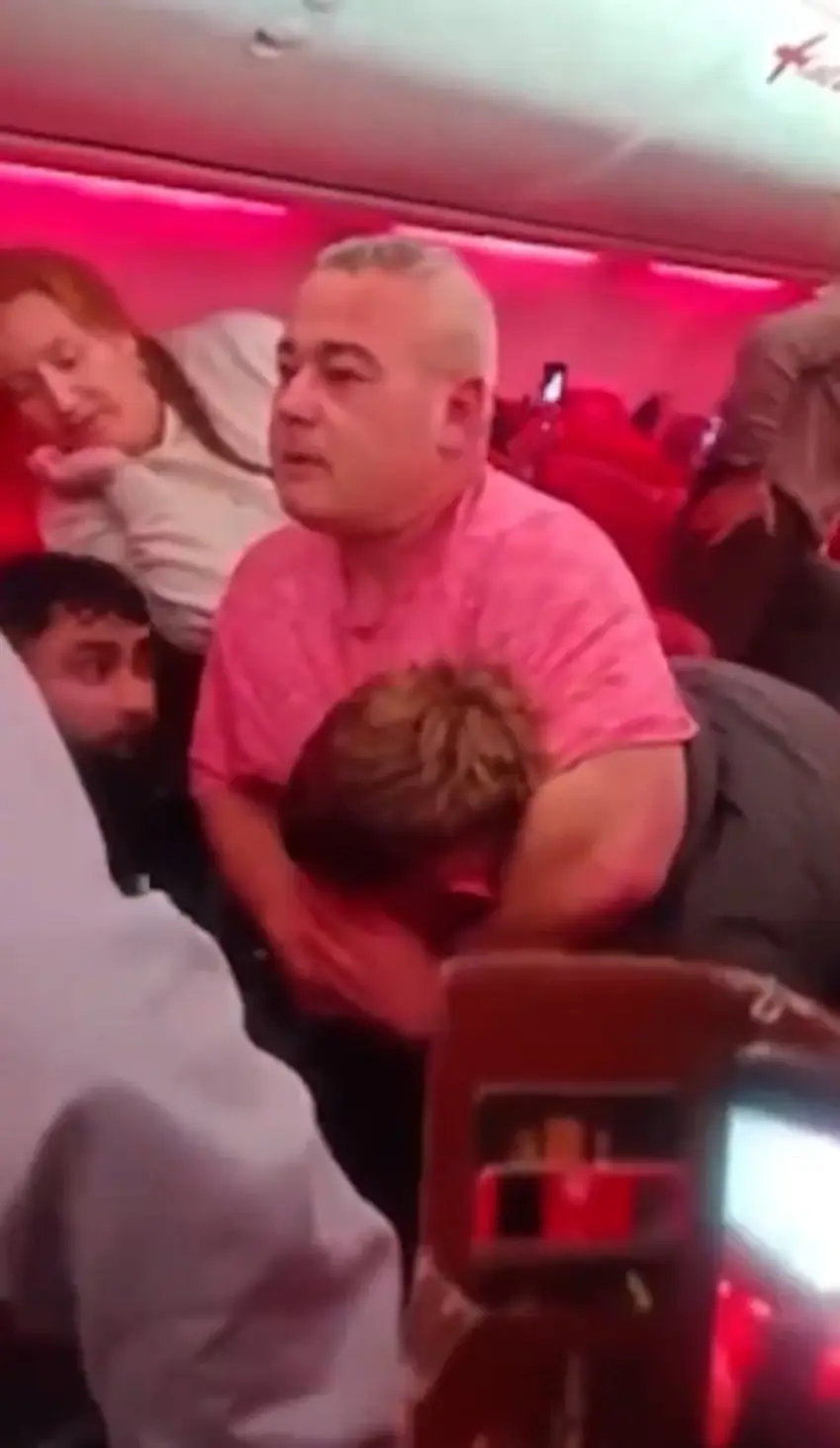 Pelea en el aire