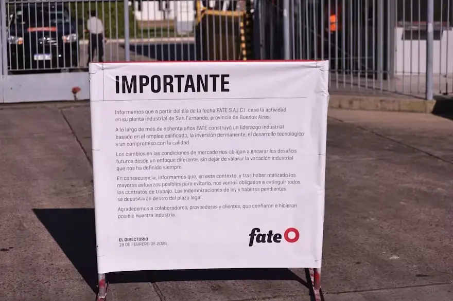 Fate cierra sus puertas