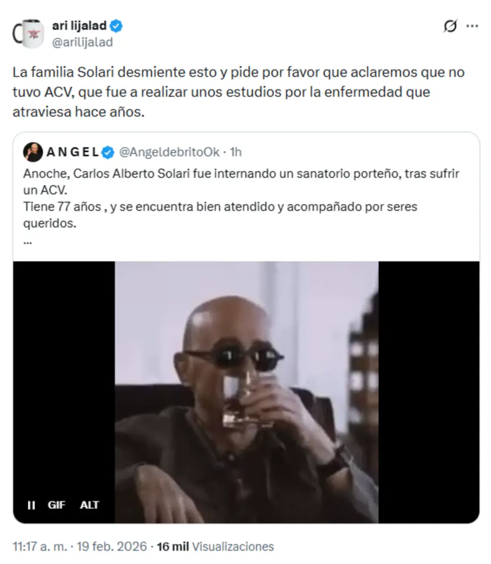 La respuesta al posteo del conductor de LAM