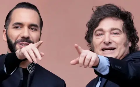 Nayib Bukele y Javier Milei.