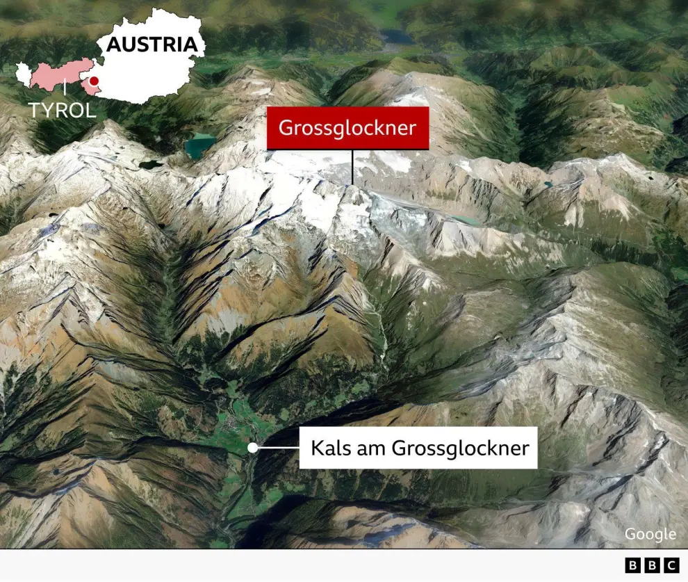 Mapa Alpes