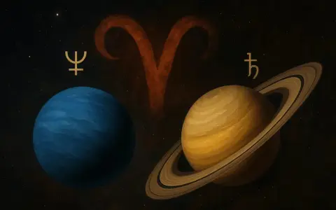 Saturno y Neptuno en Aries