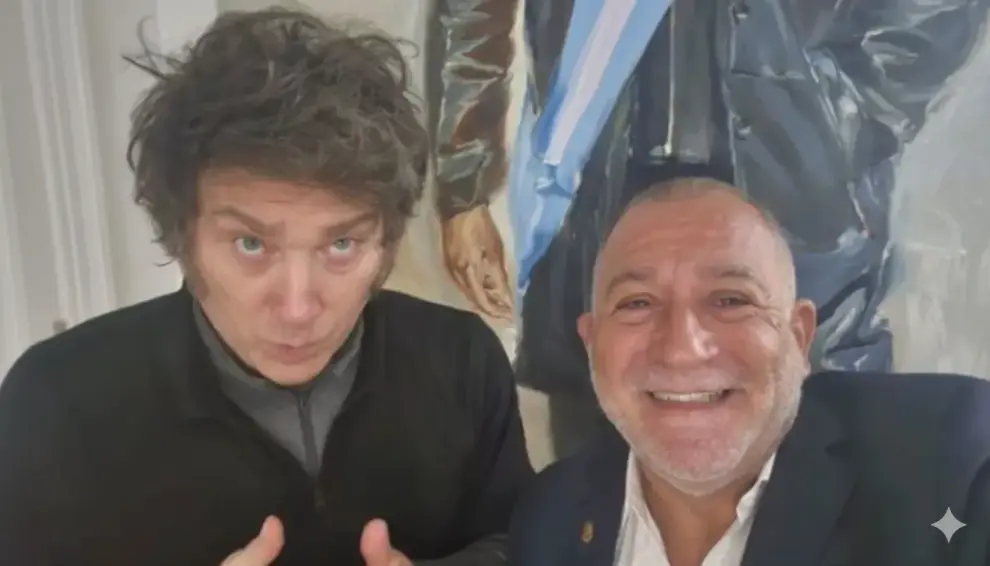 Luis Juez con Javier Milei