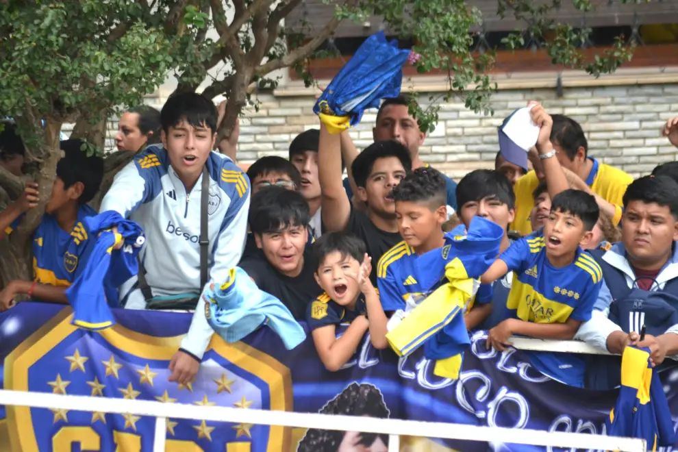 La llegada de Boca al Hotel Sheraton de Salta
