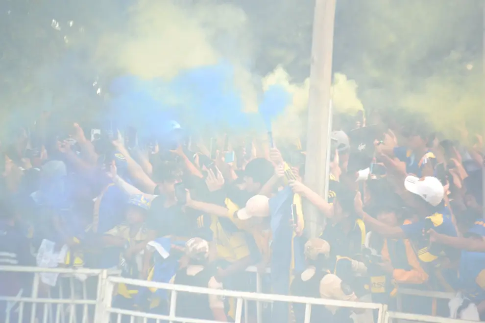 La llegada de Boca al Hotel Sheraton de Salta