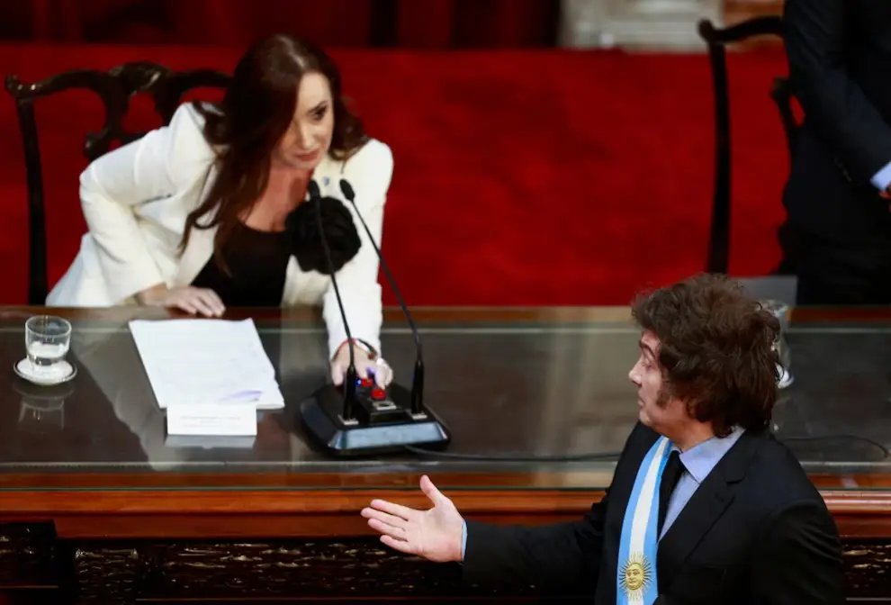 Javier Milei y Victoria Villaruel