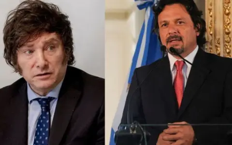 Javier Milei y Gustavo Sáenz