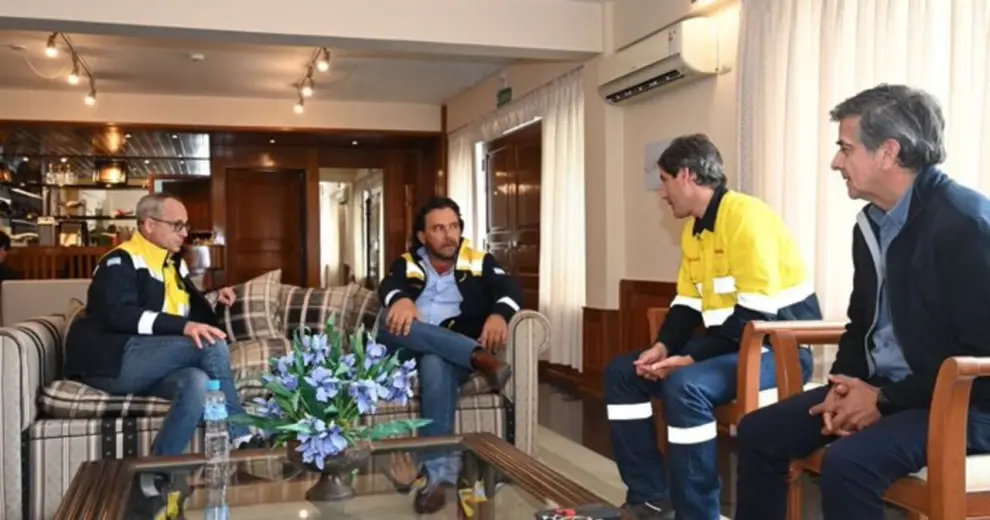 Sáenz con directivos de Rio Tinto