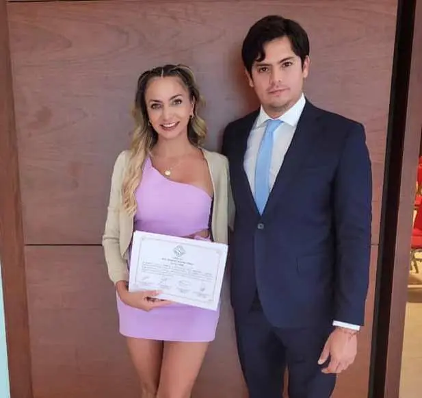 Con su ex, el actual intendente de Tartagal.