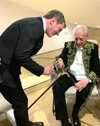 Dario Loperfido y Mario Vargas Llosa