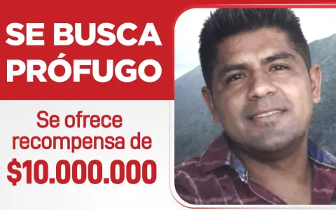 El cartel con la recompensa por información del paradero de Serapio
