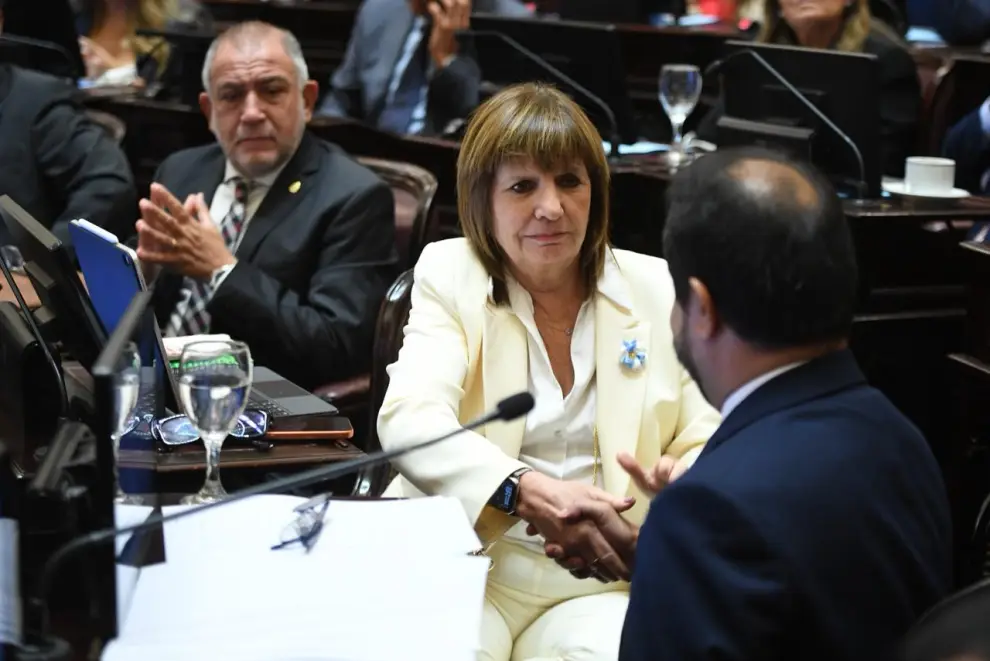 Patricia Bullrich junto a Gonzalo Guzmán Coraita