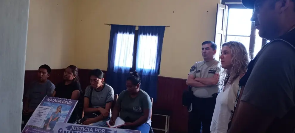 Familiares de la víctima de Campo Quijano