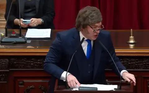 Milei en la apertura de sesiones