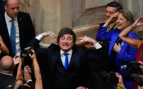 Milei en la Asamblea Legislativa 