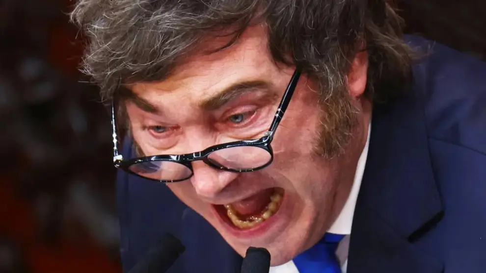 Javier Milei en el senado