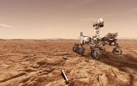 Rover perseverance en marte.