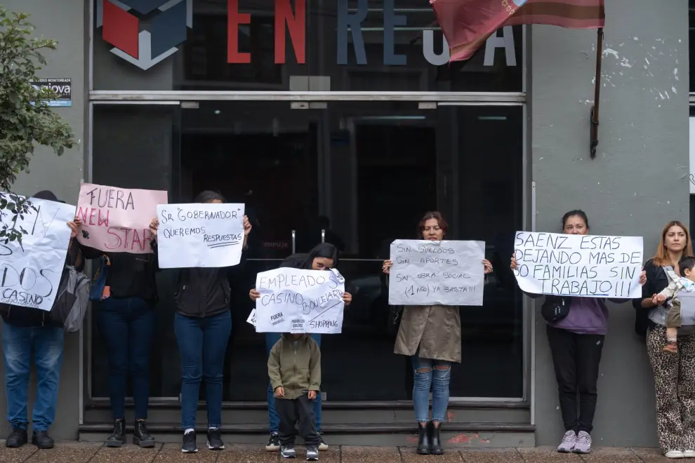 Protesta de empleados de Casino Boulevard Salta