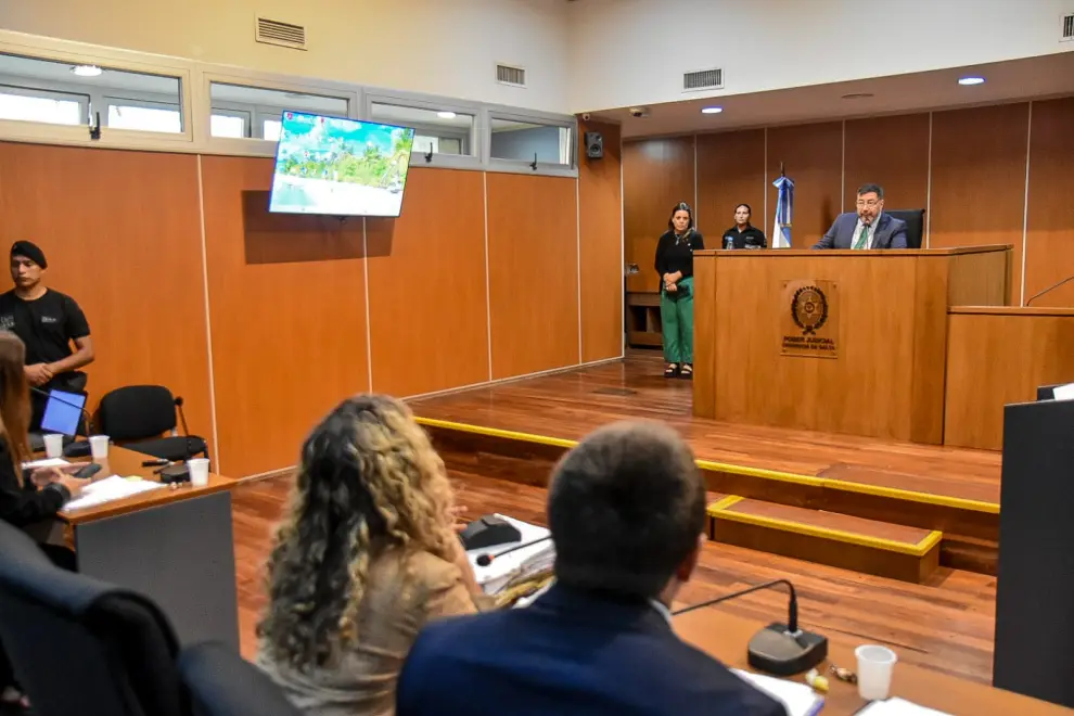 Fiscal penal Luján Sodero en el primer juicio por jurados