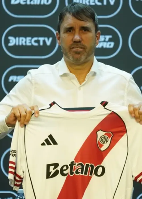 Chacho Coudet en la presentación