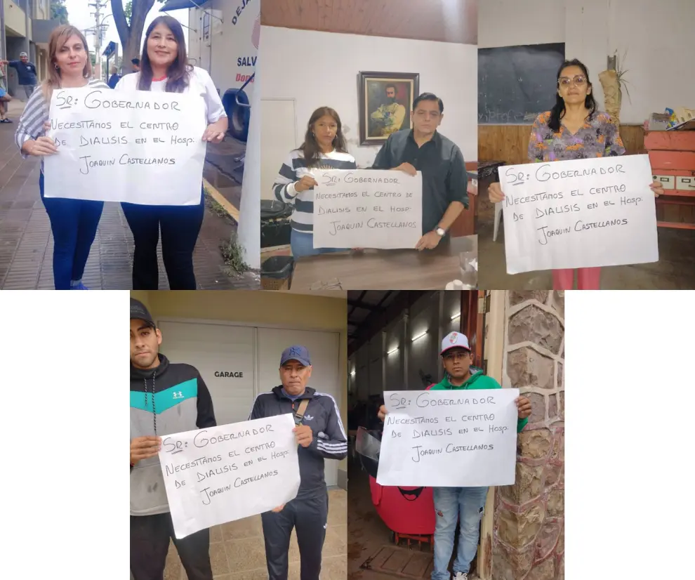 La campaña por el centro de diálisis que se realizó esta mañana en Güemes