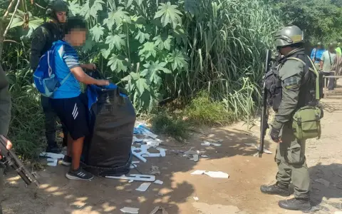 Secuestro de cannabis en Aguas Blancas.