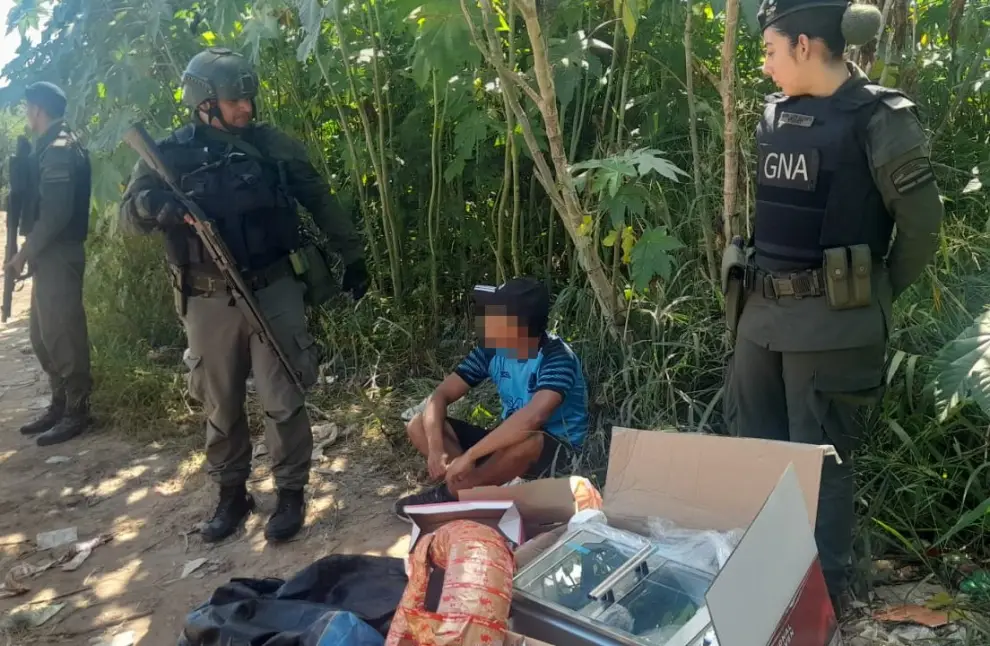Secuestro de cannabis en Aguas Blancas.