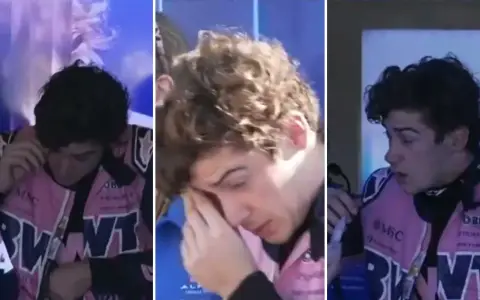 Franco Colapinto, visiblemente afectado en uno de sus ojos tras un debut para el olvido en la Fórmula 1 2026.