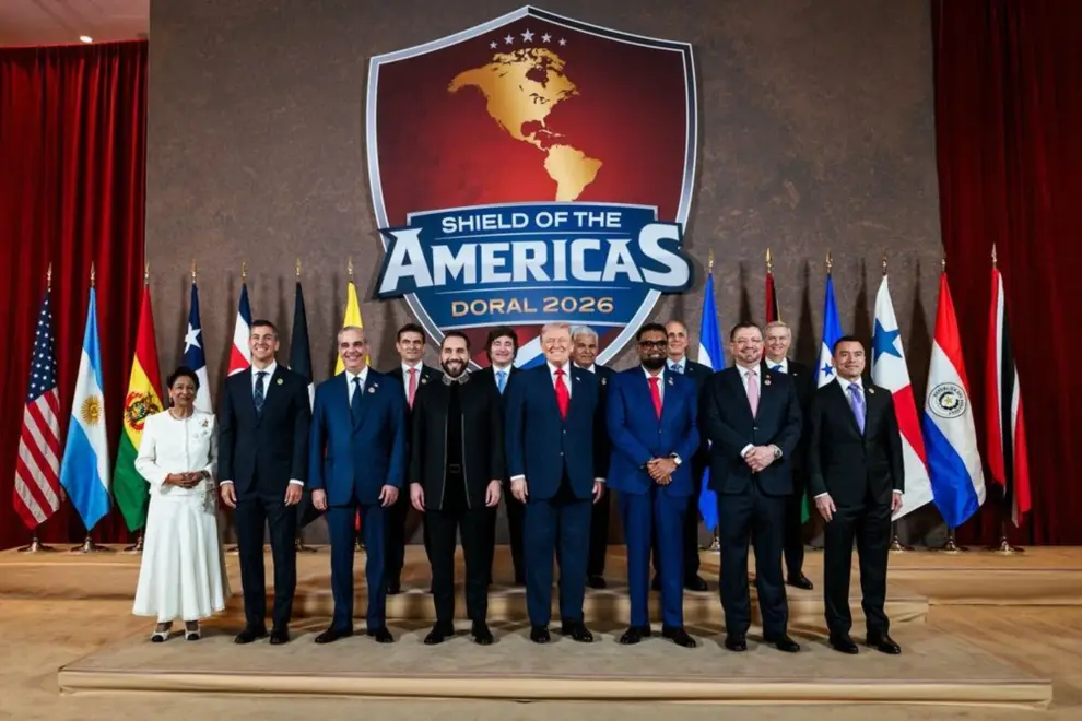 Los presidentes que participaron en Escudo de las Américas.