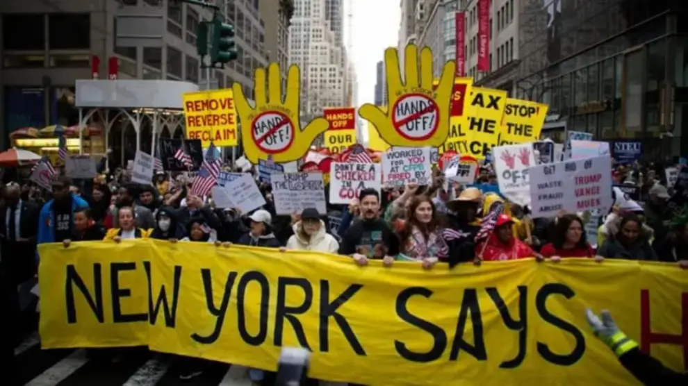 Protestas en 50 ciudades de Estados Unidos conbtra la guerra
