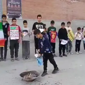 Niños iraníes quemaron camisetas de Messi tras su visita a Donald Trump en la Casa Blanca