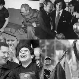 El debate que se instaló en redes: La foto de Messi y Trump vs. La foto de Maradona y...