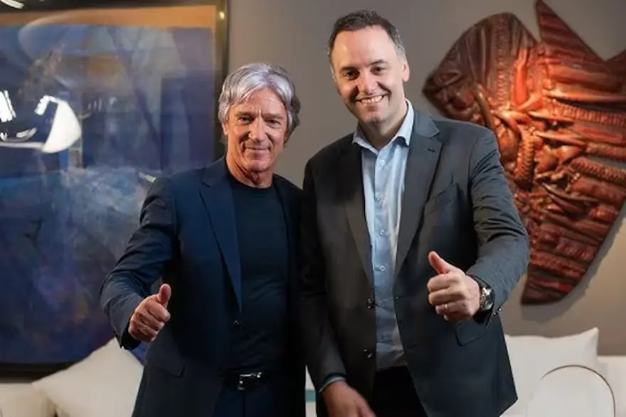 Marcelo Grandío y Manuel Adorni