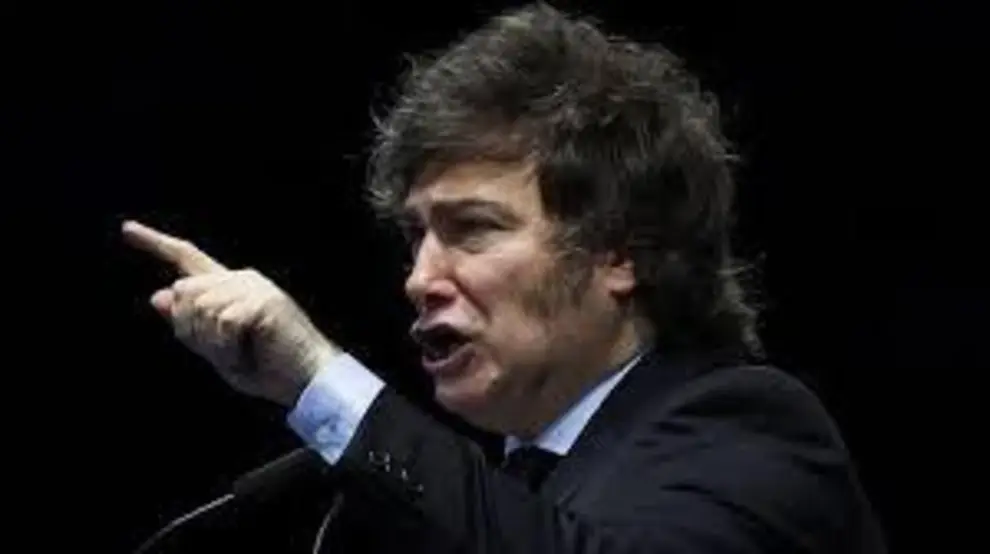 Milei en el Foro Económico de Madrid.