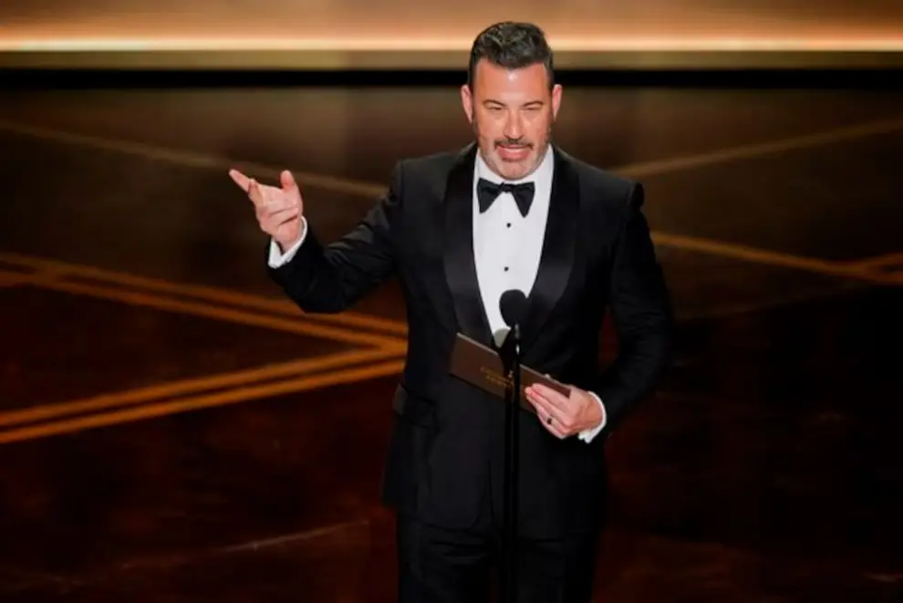 El cómico Jimmy Kimmel durante la ceremonia de los Premios Oscar. / Reuters - Mike Blake