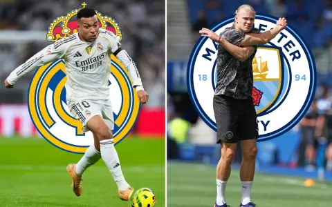 Kylian Mbappé y Erling Haaland, las estrellas del Real Madrid y el Manchester City, respectivamente.