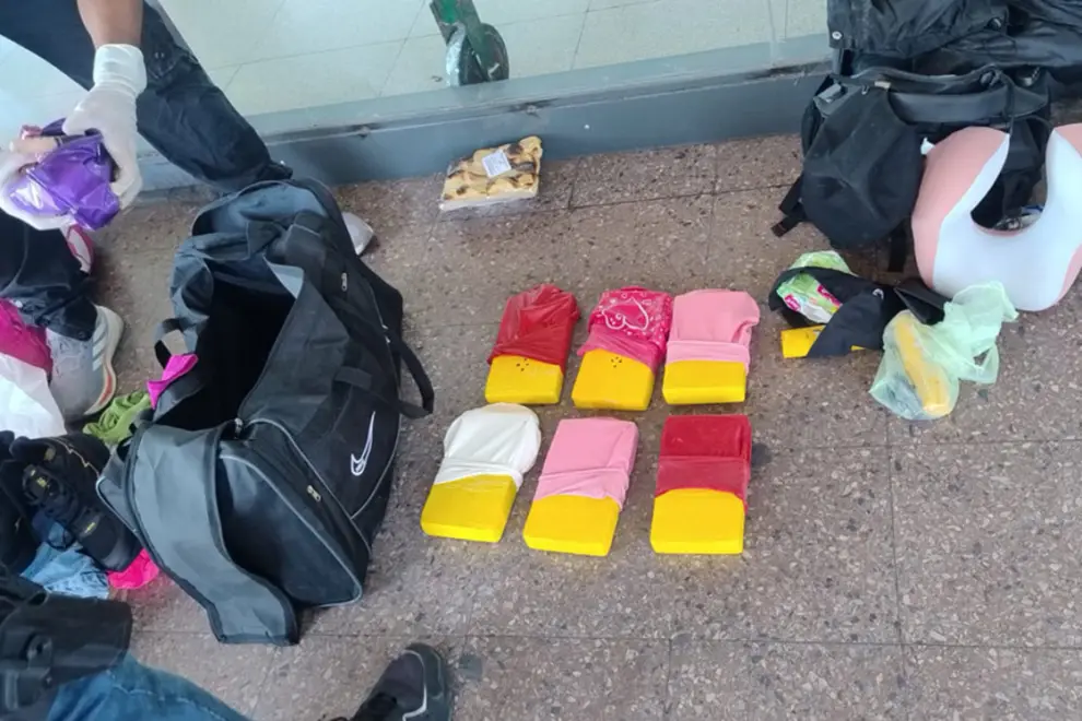 La droga que viajaba desde Salta a Santa Fe