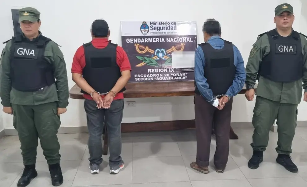 Los dos ciudadanos bolivianos detenidos.