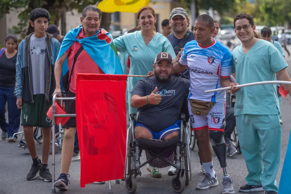 Festejos por las calles por el Día Mundial de la Rehabilitación