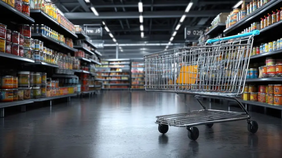 Bajo el consumo en supermercados