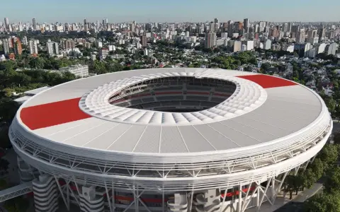 Así luciría el estadio Monumental con la obra del techado finalizada.
